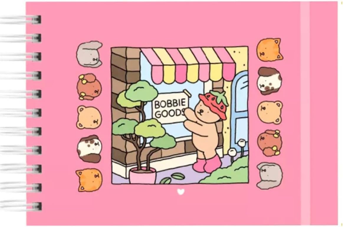 Livro de Colorir Bobbie Goods Capa Dura + Kit 24 Canetinhas Ponta Dupla