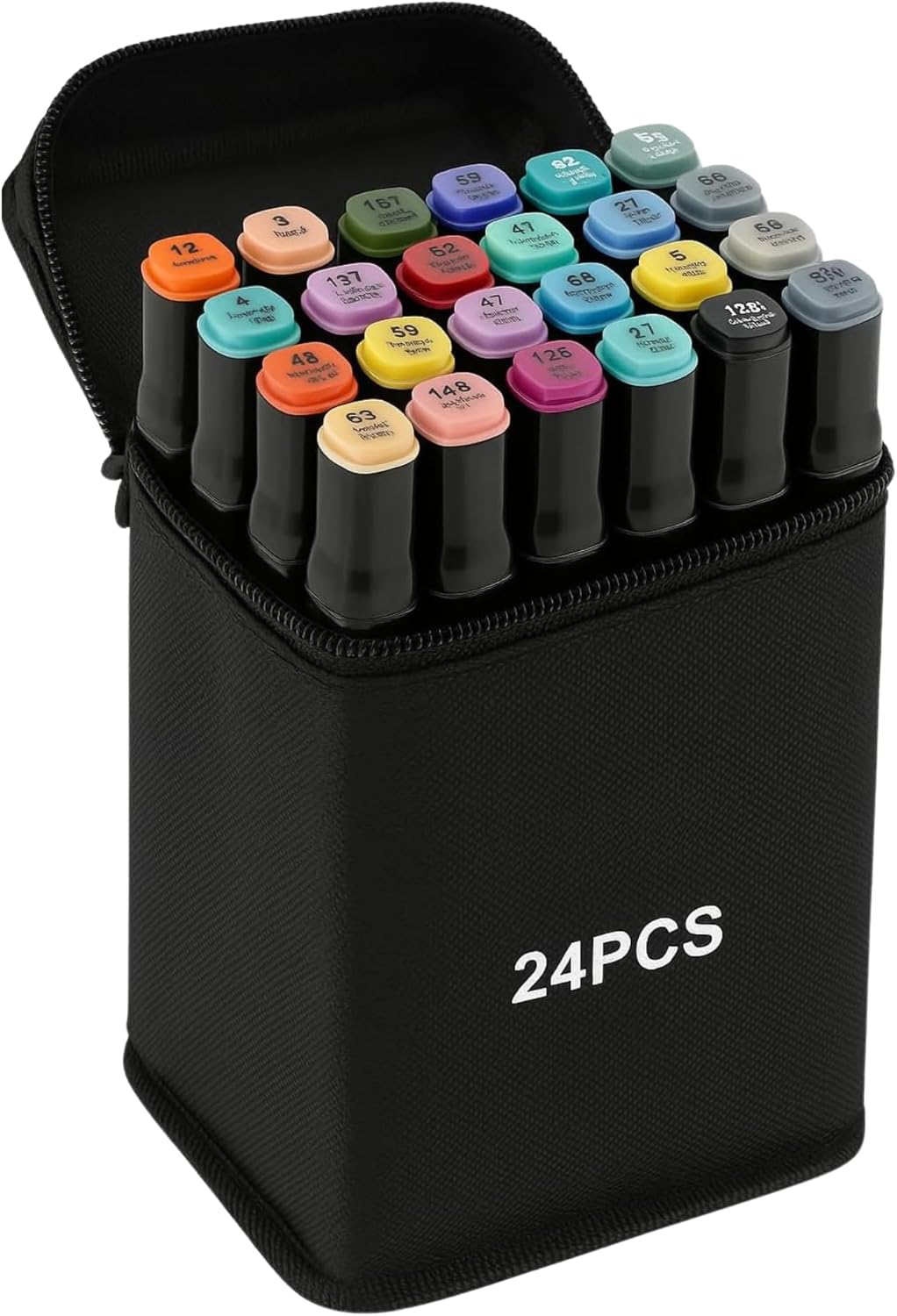 Livro de Colorir Bobbie Goods Capa Dura + Kit 24 Canetinhas Ponta Dupla