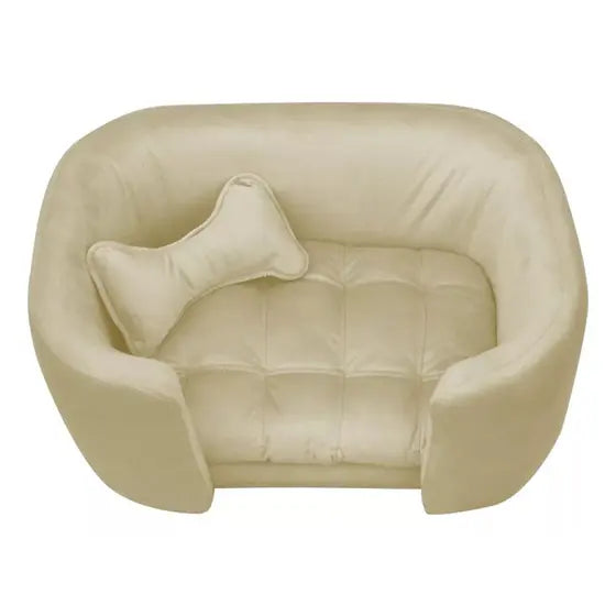 Poltrona Pet Baby Hanna Veludo Rose – Conforto e Estilo para Seu Pet