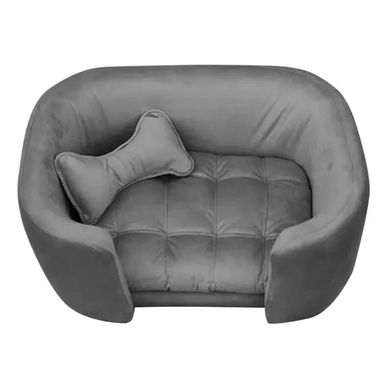 Poltrona Pet Baby Hanna Veludo Rose – Conforto e Estilo para Seu Pet