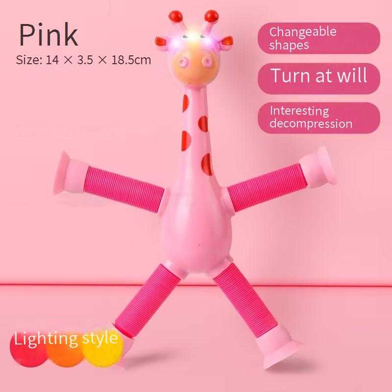 Brinquedo de Girafa com Ventosa – Estímulo e Diversão Segura