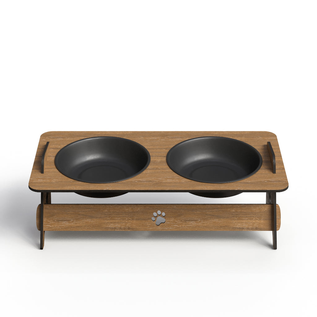 Comedouro Bebedouro Elevado Pet em MDF – Conforto + Estilo