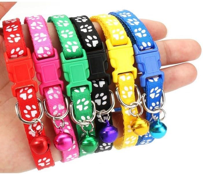 Coleira Ajustável com Sino – Charme e Segurança para Gatos e Cães