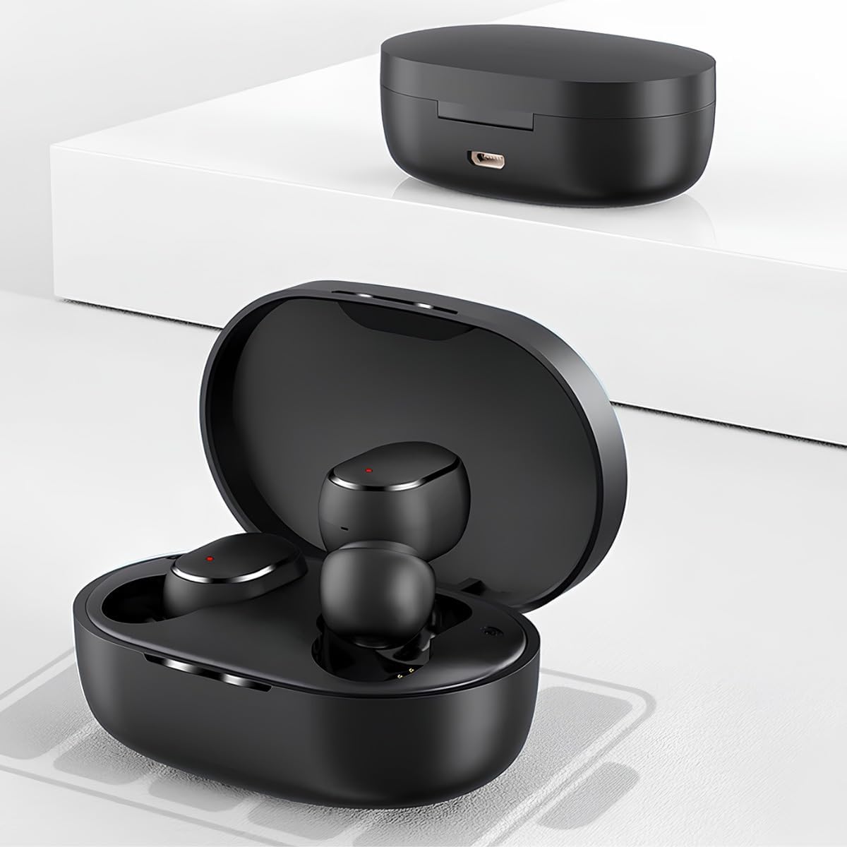 Fones Bluetooth Sem Fio TWS E6S – Som Potente + Estojo Carregador