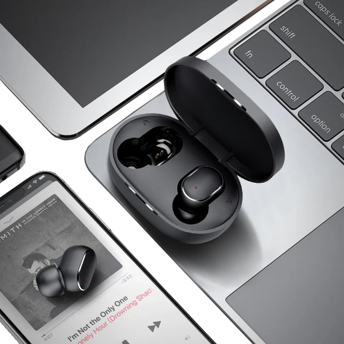 Fones Bluetooth Sem Fio TWS E6S – Som Potente + Estojo Carregador
