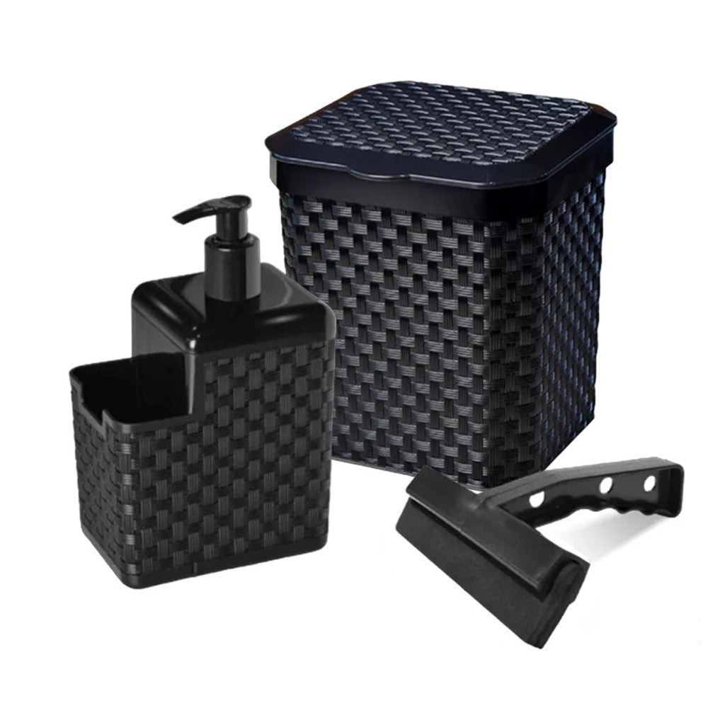 Kit de Pia 3 em 1 – Organização + Estilo para Sua Cozinha